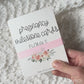 Pregnancy Milestone Cards - Florals