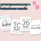 Printable Pregnancy Milestone Cards - Neutrals