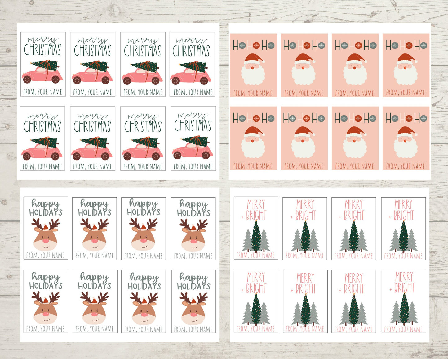 Printable Christmas Gift Tags | Editable Holiday Gift Tags